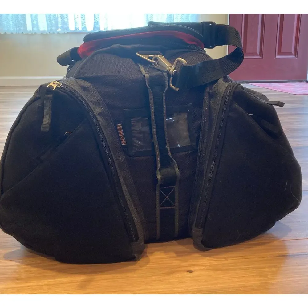 VTG Savier Skateboard Luggage Duffle Bag Black Red Travel Sports Gym Gear 15x31